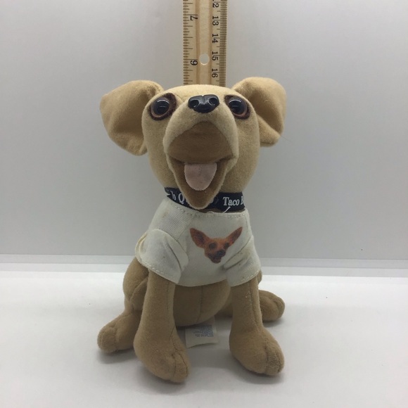 Chihuahua Yo Quiero Taco Bell Dog Plush Stuffed w Photo Shirt 6" Plush Applause - Picture 13 of 15